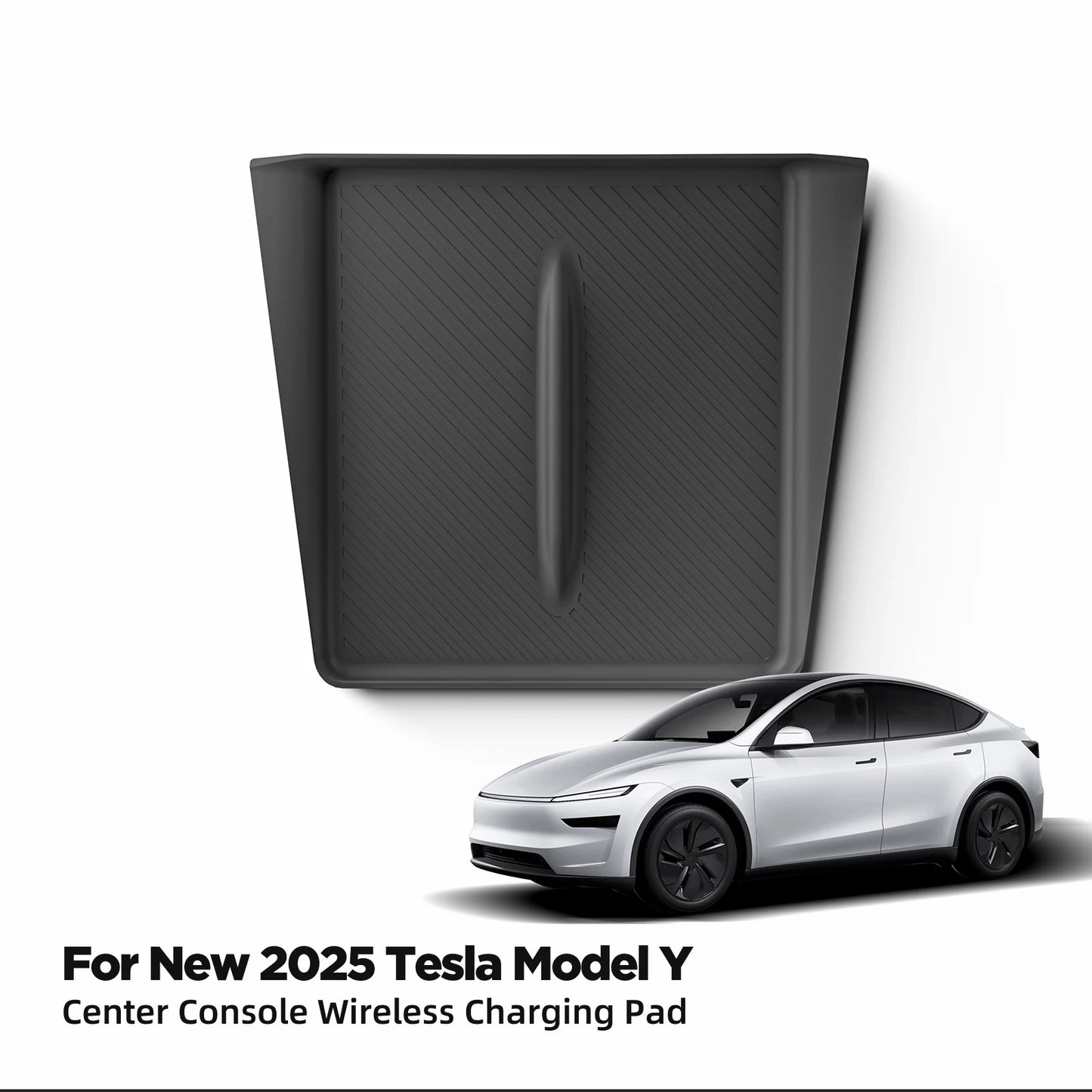 Non-Slip, Tesla Model Y Juniper/ 2025 Anti-skid Pad Wireless Charging Car Phone