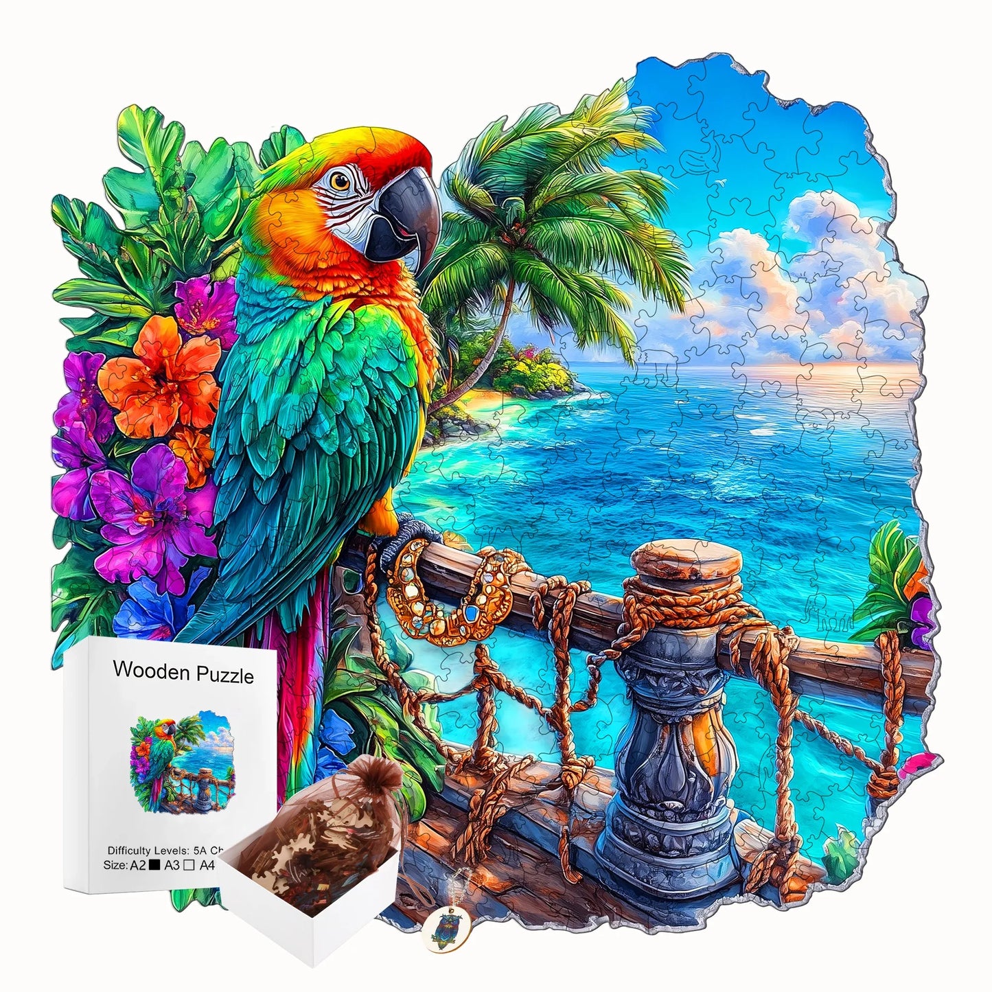 Marvellous Wooden Puzzle Unique Style Wooden Decor Christmas and Halloween Gift Toy for Teen and Kid
