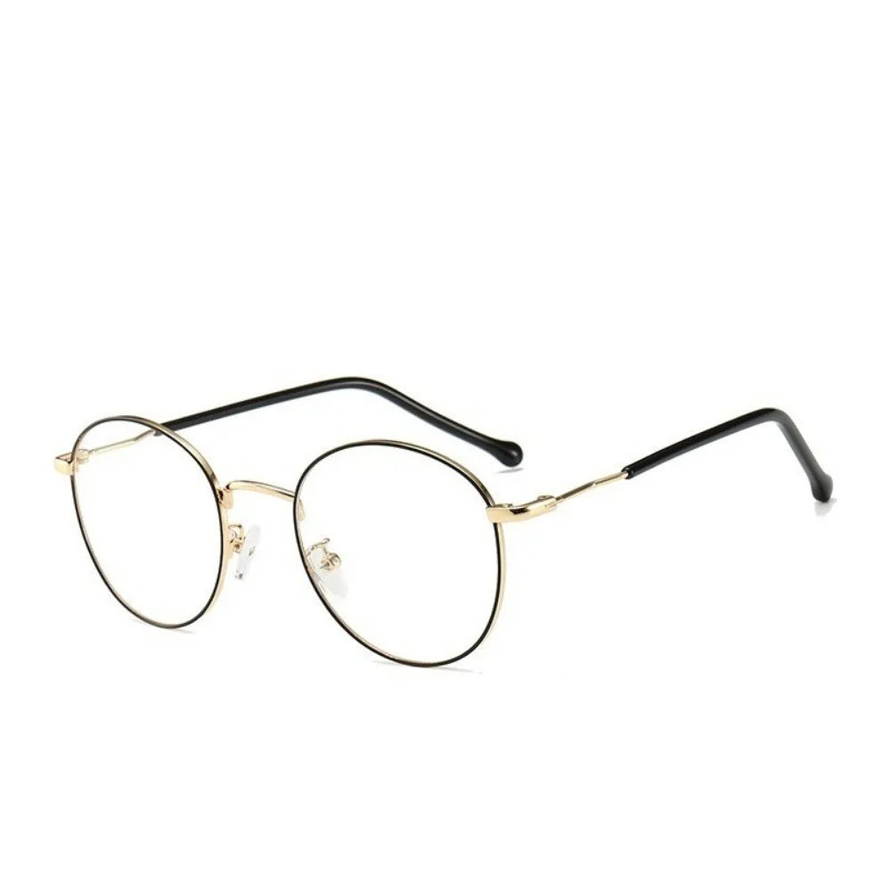 Anti Blue Light Myopia Glasses Women Oval Metal Frame Computer Glasses Fashion Glasses