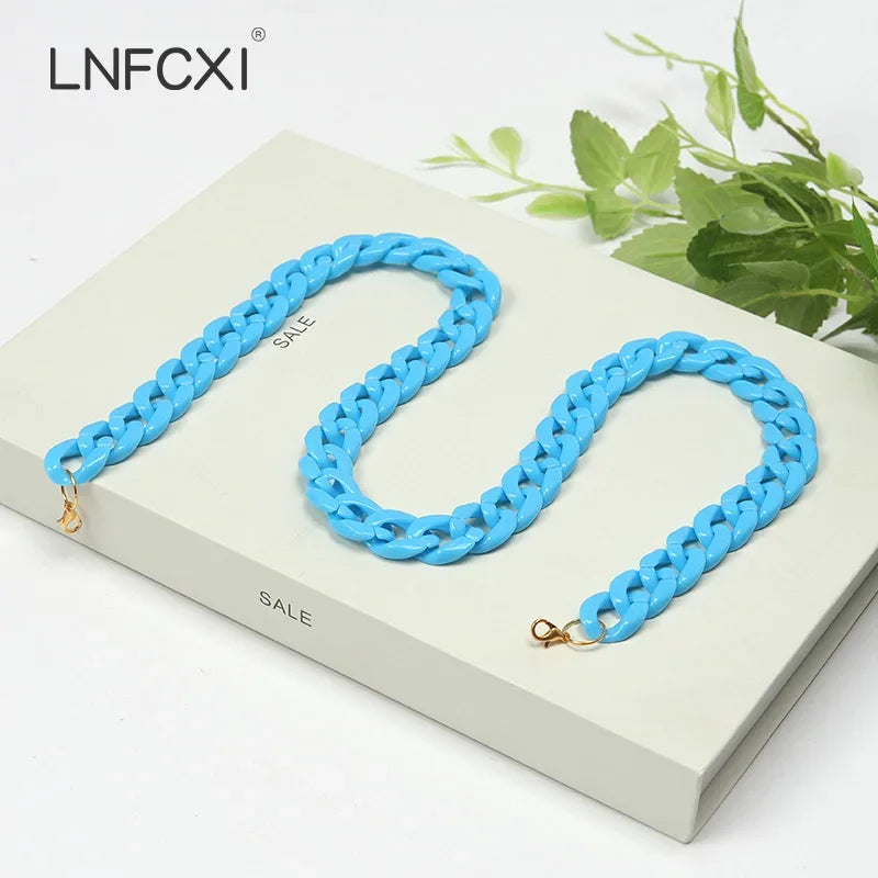 New Fashion Men Women Neck Chain for Mask Glasses Acrylic Sunglasses Chains Lanyard Reading Eyeglasses Cord Neck Strap Rope