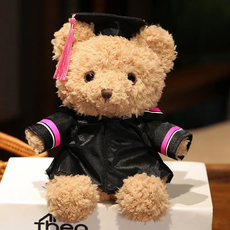 Doctor's Clothing Teddy Bear Doll Plush Toy Small Sitting Bear Doll Boys Girls Students Graduation Gift