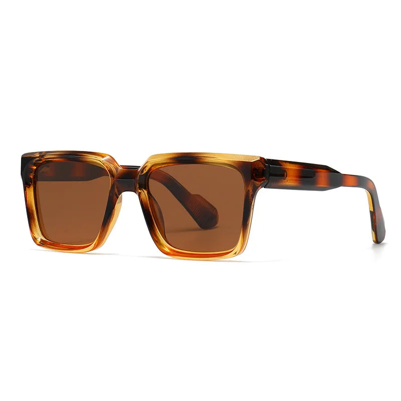 JNPCXI New Fashion Square Sunglasses for Men and Women Trendy Polarized Sun Glasses Shades UV400