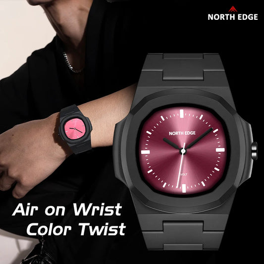 NORTH EDGE VOLT Smart Digital Men Sports Watch Waterproof 50M Lite Square Watch