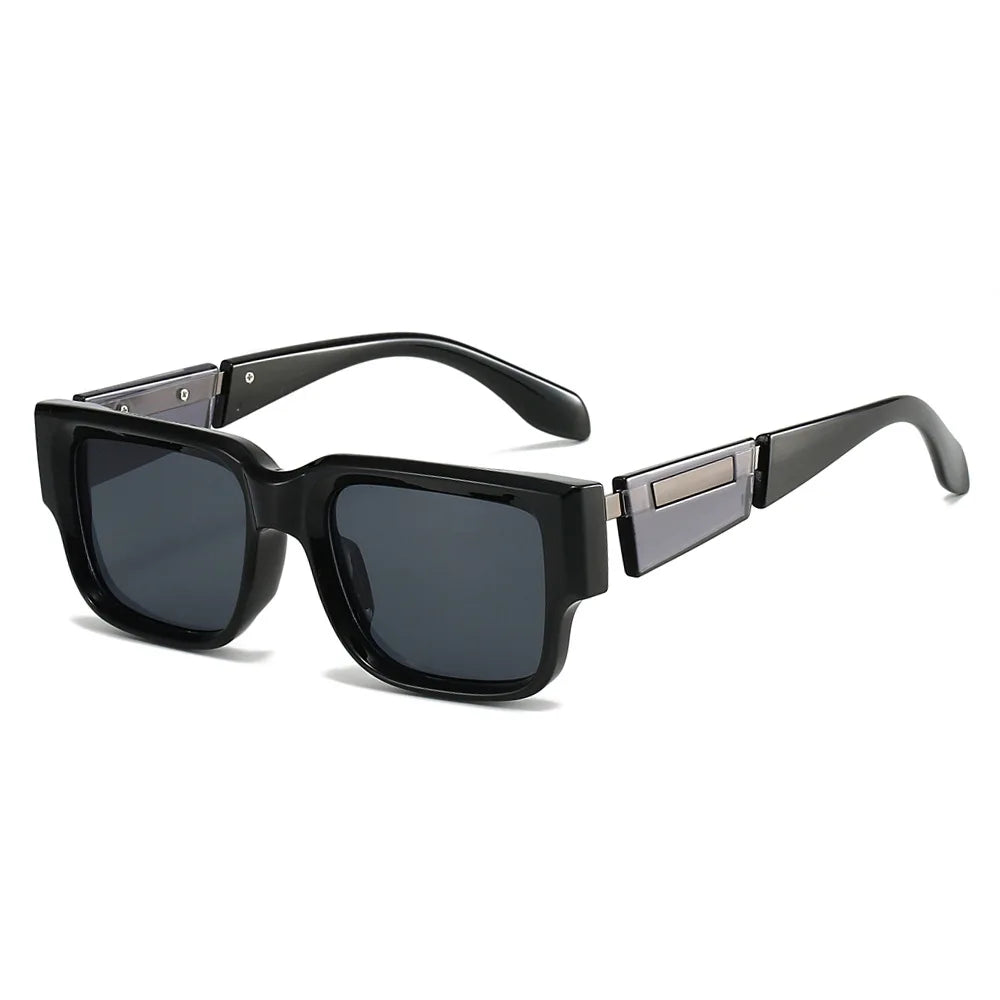JNPCXI Ins Popular Fashion Square Women Luxury Sunglasses Shades UV400 Retro Men Punk Dark Blue Sun Glasses