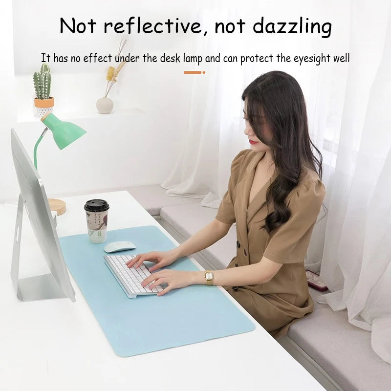 Protector PU Desk Mat Large Size Office Waterproof Mouse Pad XXL Desktop Gaming MousePad Mouse Mat Computer Accessories