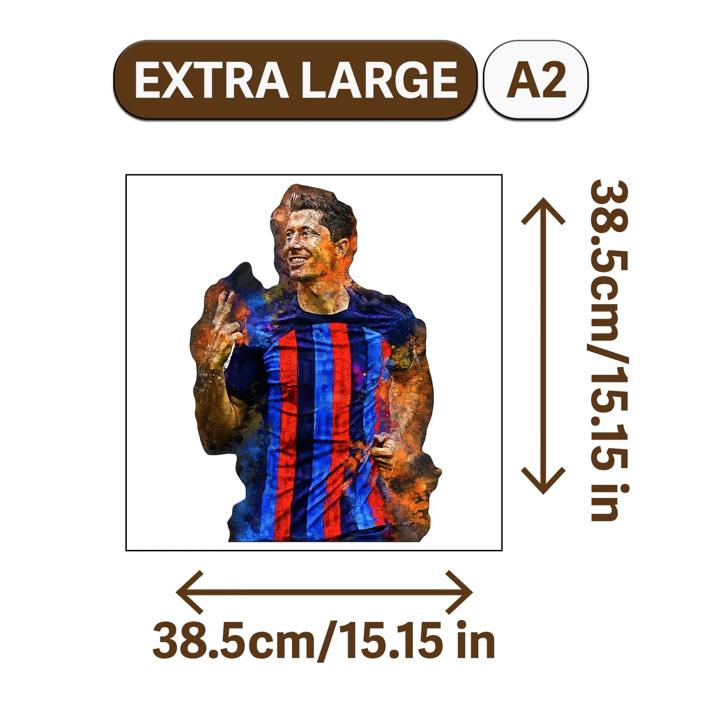 Football Genius Wooden Jigsaw Puzzle Wood Home Decor Painting Christmas and Halloween Gift Toy for Teen and Kid
