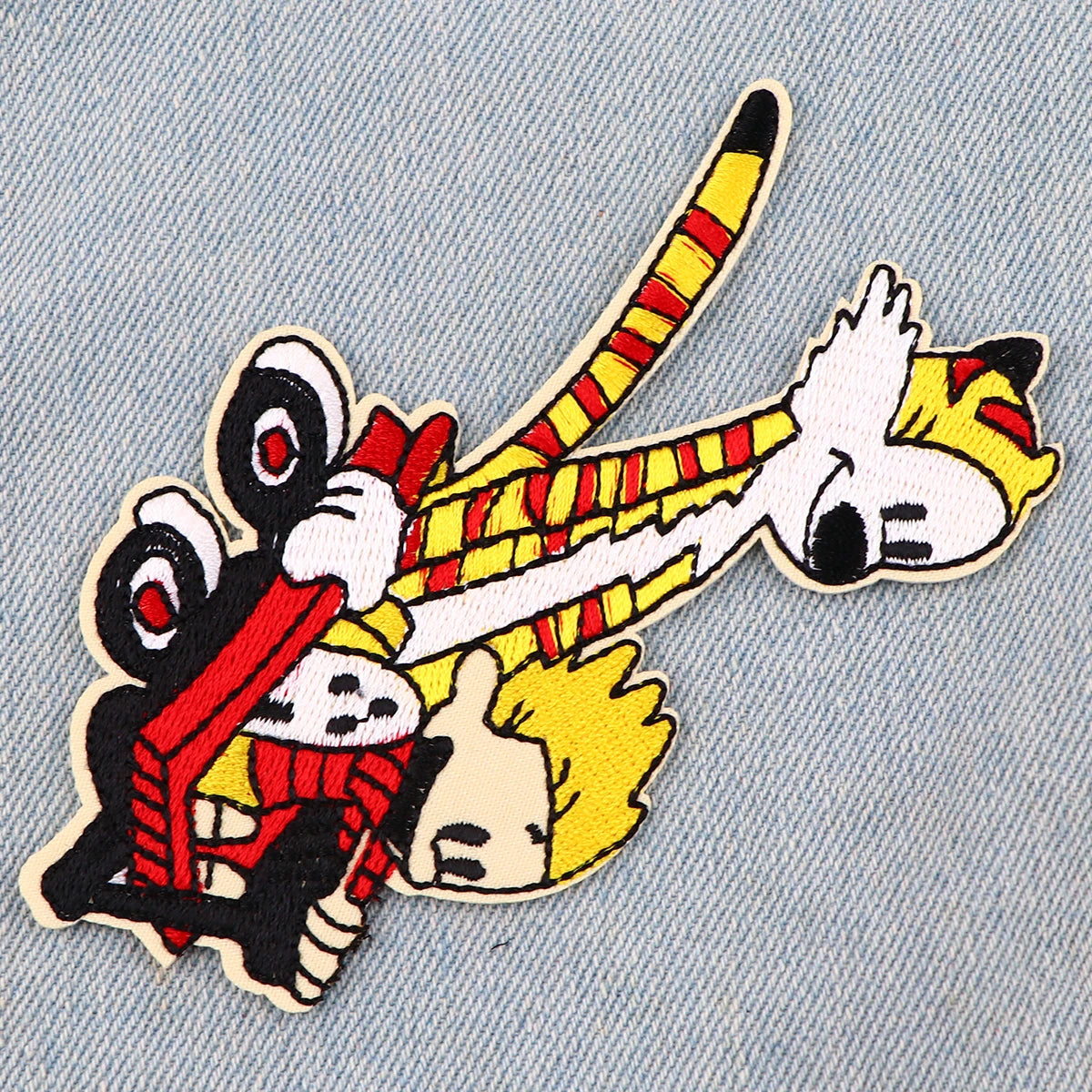 Cute Tiger Embroidery Patches For Clothing Patches For Clothes Cartoon Animal DIY Iron on Patch On Clothes Stickers