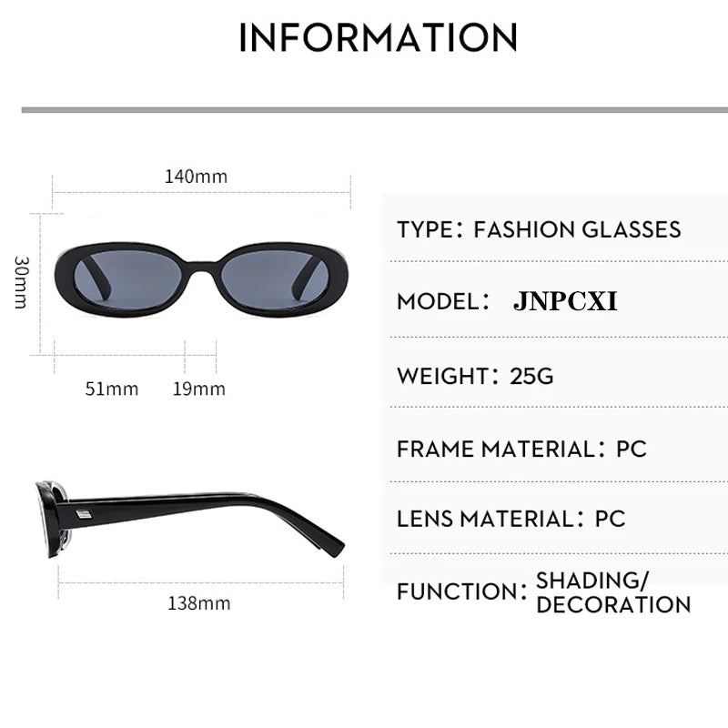 JNPCXI Vintage Oval Sunglasses Women Men Retro Rivet Gradient Amber Female Sun Glasses UV400