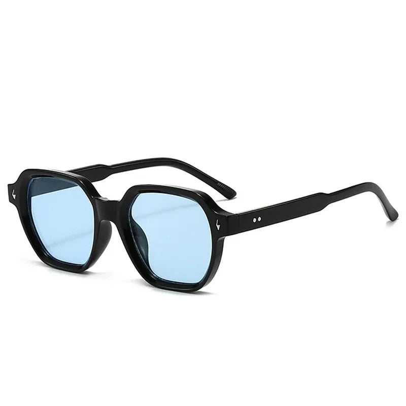 JNPCXI New Fashion Square Women Sunglasses Retro Trending Orange Leopard Rivets Candy Color Sun Glasses Shades UV400