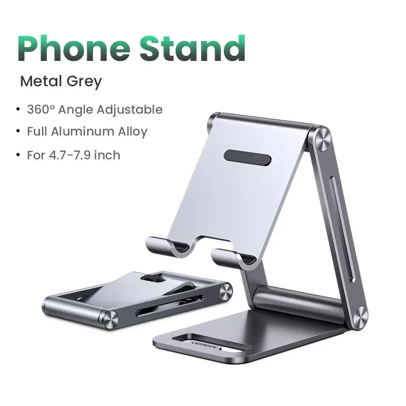 Phone Holder Stand Aluminum Mobile Phone Stand iPhone 14-16 Pro Xiaomi Portable