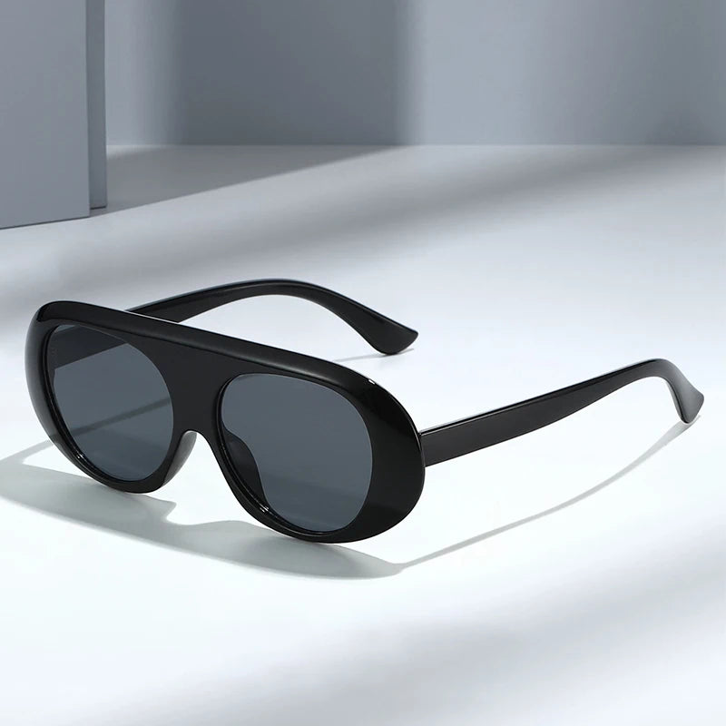 JNPCXI Retro Pilot Sunglasses Women Fashion Tea Tea Gradient Shades UV400 Men Punk Sun Glasses