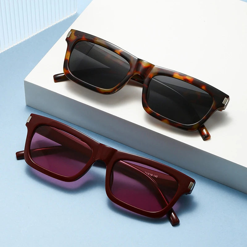 JNPCXI New Fashion Small Square Sunglasses Women Luxury Retro Shades UV400 Men Trending Sun Glasses Sunglasses for Women Men