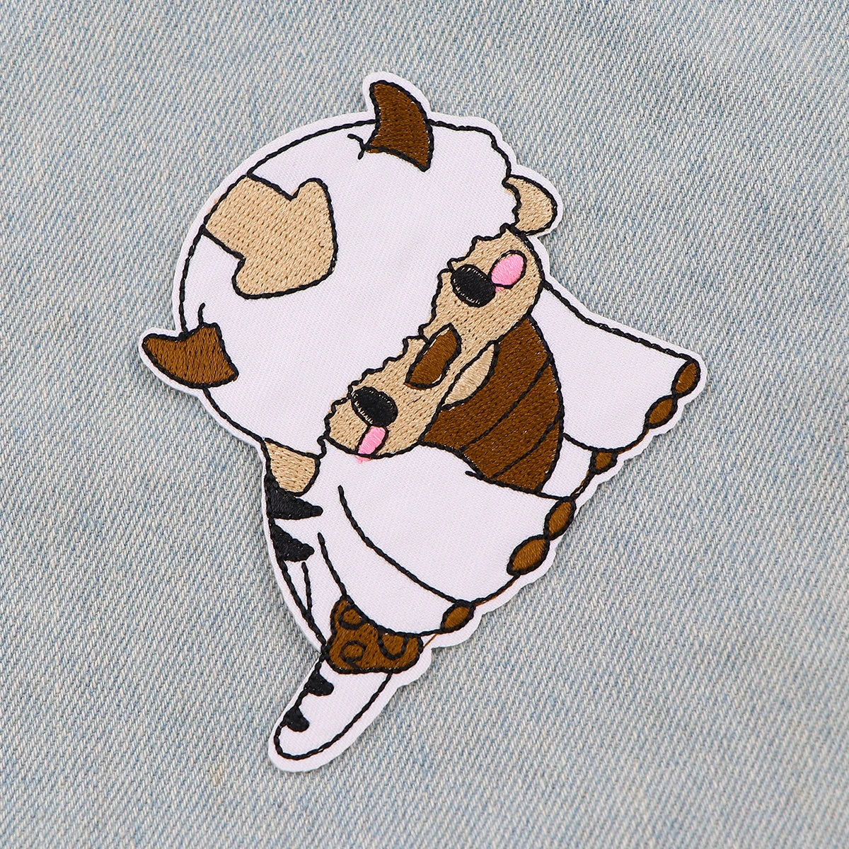 Cute Embroidery Patch Cartoon Avatar Iron On Patches for Clothing Adhesive Patches Patches On Clothes Badge DIY Sew