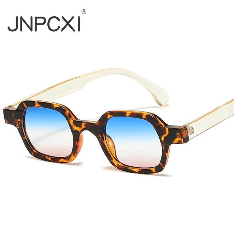 JNPCXI Fashion Small Polygon Square Women Sunglasses Retro Gradient Men Shades UV400 Sun Glasses