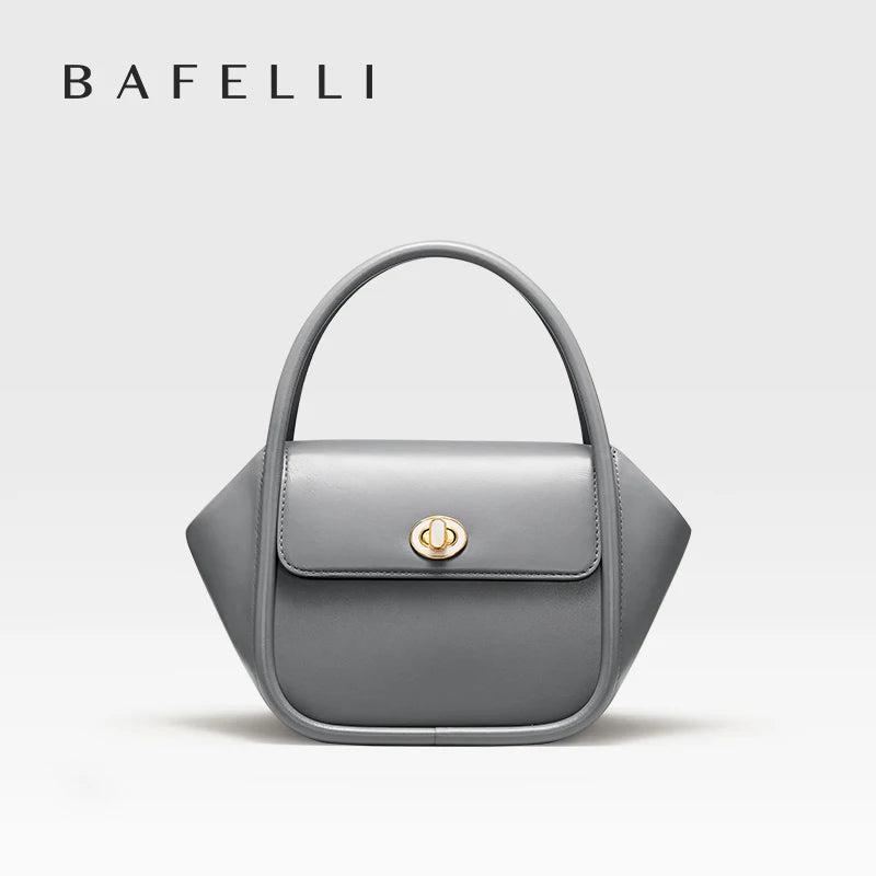 BAFELLI WOMEN HANDBAG WINTER WOOL FASHION LEATHER ORIGINAL STYLE LUXURY PURSE