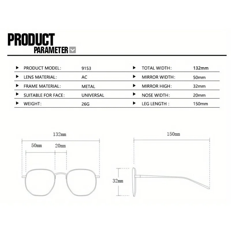 Light Green Metal Frame Glasses Small Frame Trendy Internet Celebrity Style Glasses Fashionable Glasses