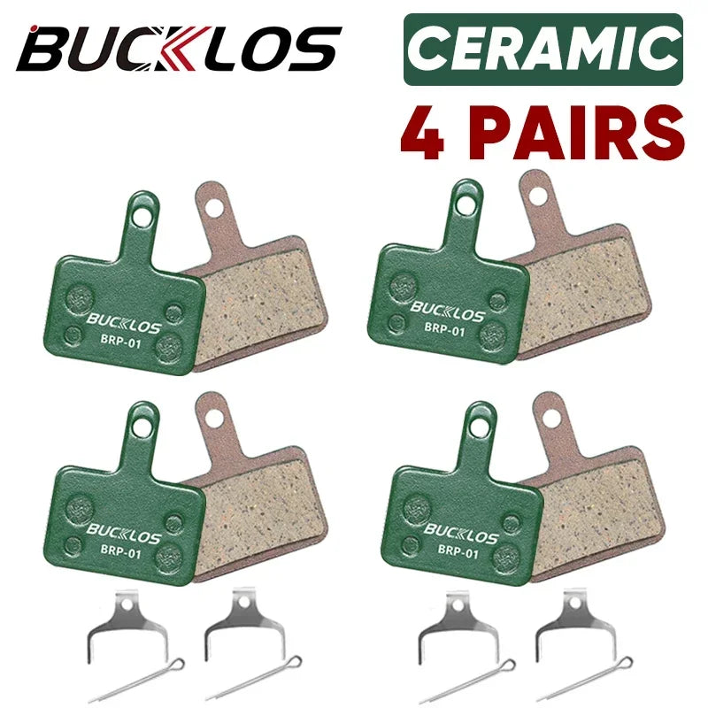 BUCKLOS MTB Bicycle Disc Brake Pads for Shimano B01S B03S B05S MT200 XOD E-bike Ceramic Bike Hydraulic Disc Brake Cycling Parts