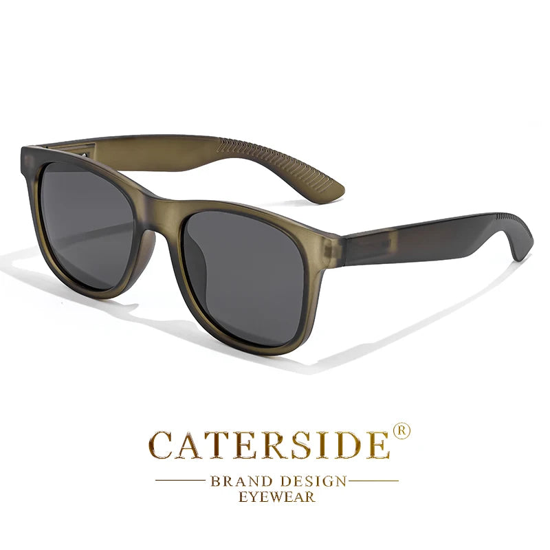 CATERSIDE Polarized Sunglasses Fashion Men's Square Outdoor Sports Sun Glasses Women's Travel Driving UV400 Simple Style
