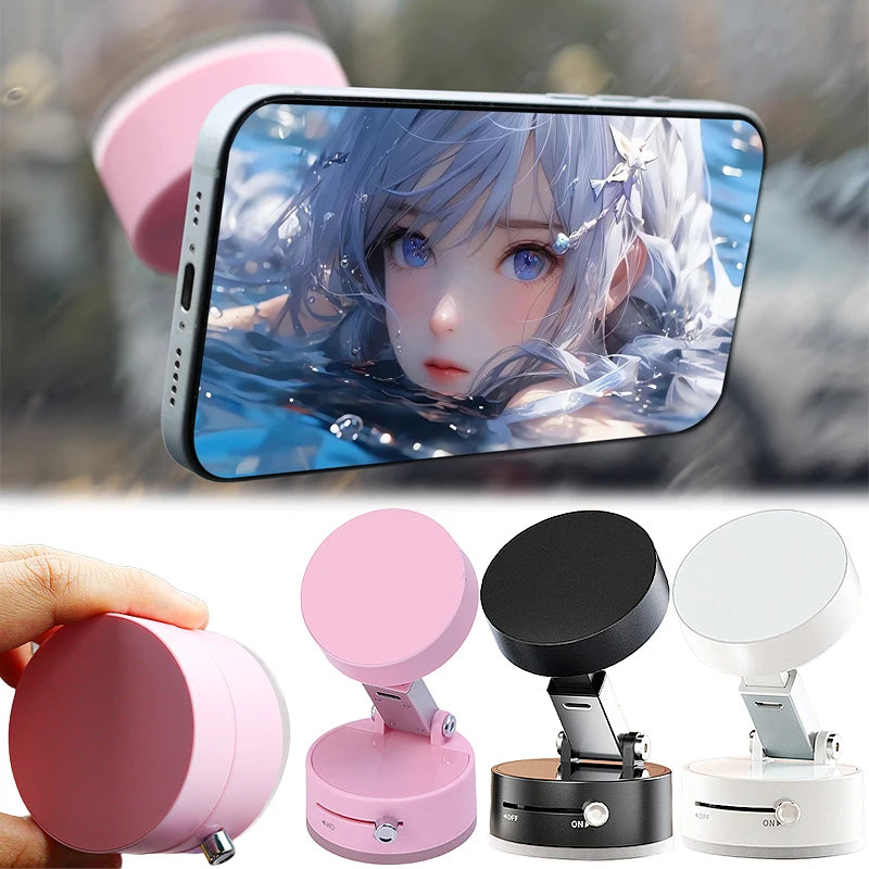 Vacuum Magnetic Suction Cup, Double Sided Hands-Free Magnetic Cell Phone Holder