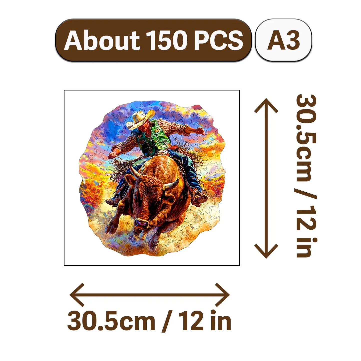 Nowadays Retro Art Style Wooden Jigsaw Puzzle Wood Home Decor Painting Christmas and Halloween Gift Toy for Teen and Kid