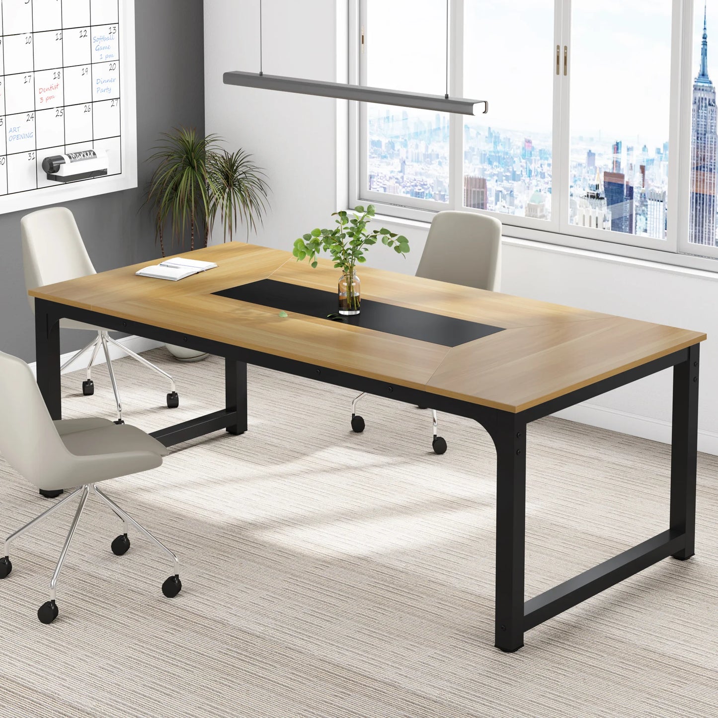 Tribesigns Modern Computer Desk 70.8" Large Executive Office Desk Study Writing