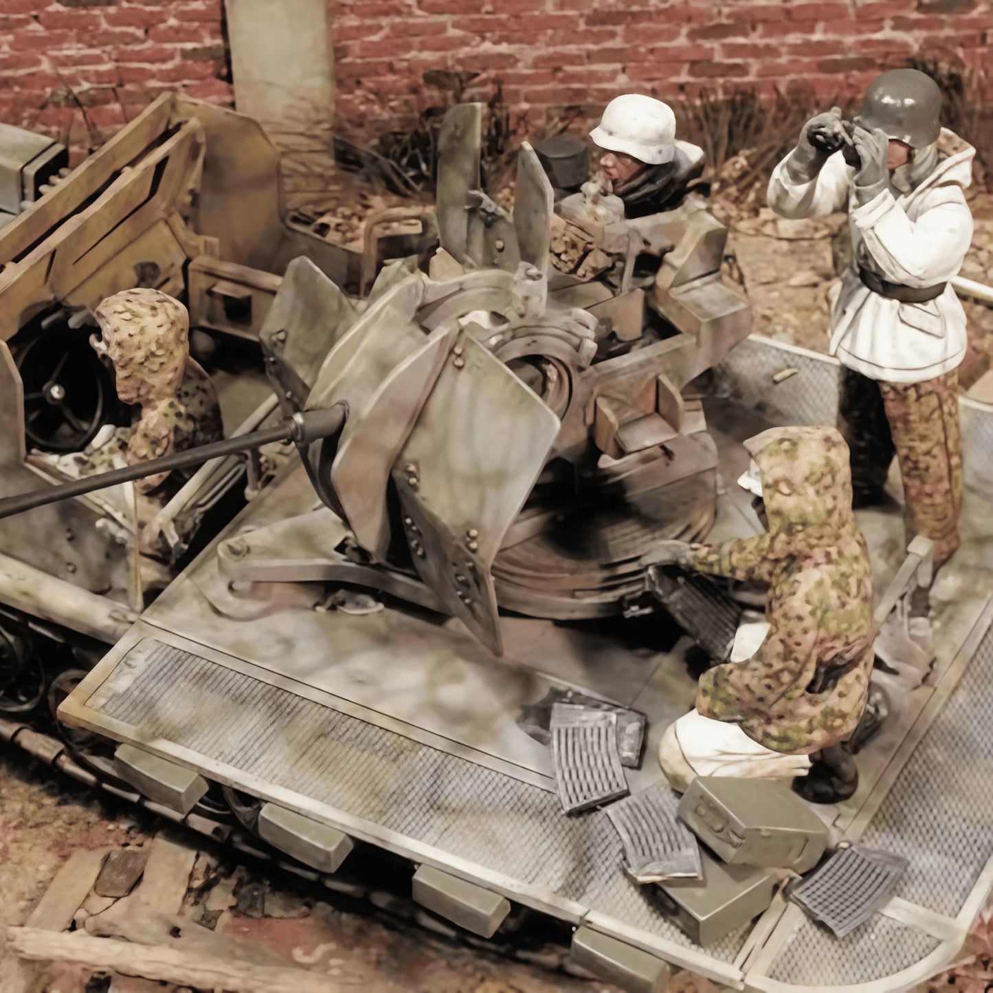 1:35 Resin Figure Model  Modeling  Scene Artillery Group 4 Resin Figure GK Figurine Unassembled and Unpainted