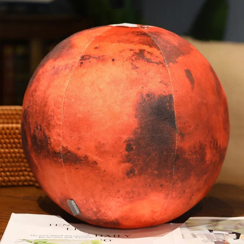 New17cm/27cm Simulation Earth Moon Sun Martian Mercury Sphere Plush Toy Pillow Star Doll Room Decor Birthday Gift For Kids Boys