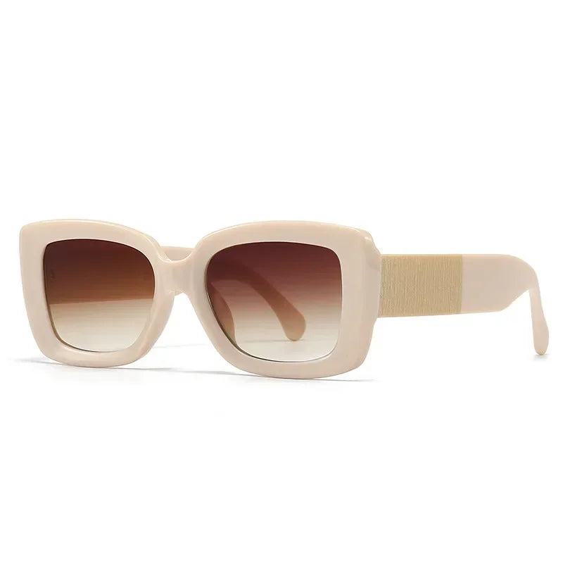 JNPCXI Square Fashion Sunglasses Women Shades UV400 Retro Gradient Men Trending Sun Glasses