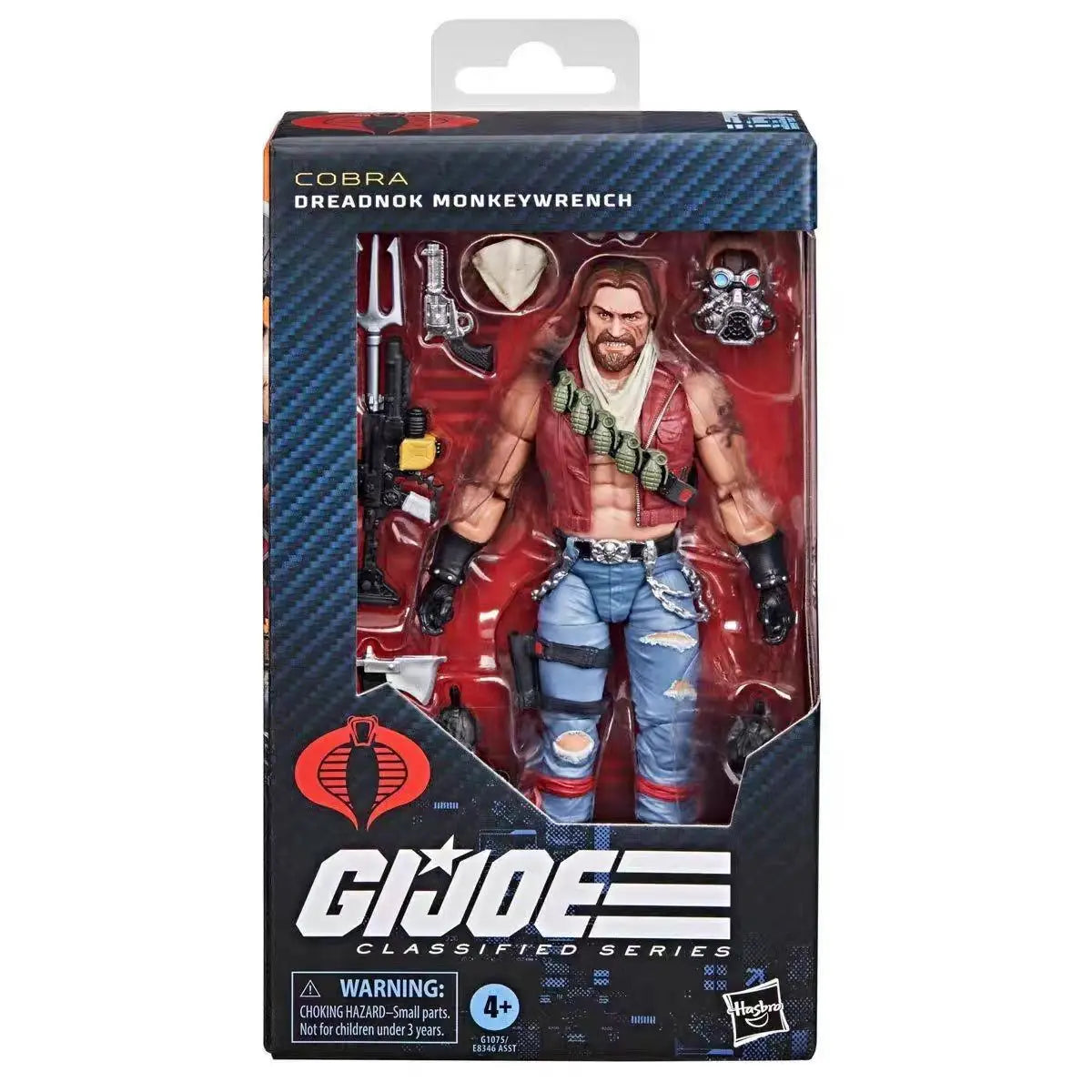 Original Hasbro G.I. Joe Classified Series 167 Dreadnok Monkeywrench Action Toy Figure Model
