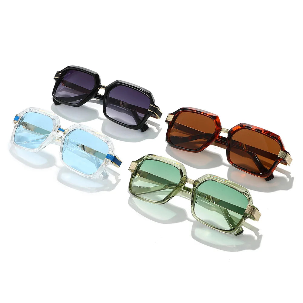 JNPCXI New Men Vintage Square Sunglasses Fashion Retro Sun Glasses Luxury Brand Design Shades Eyewear Women Goggles