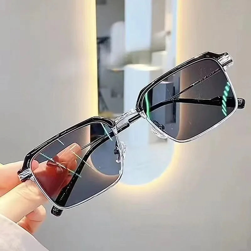 Photochromic Anti Radiation Glasses Eyeglass Eyeglasses for Woman Men Vintage Eyebrow Frame