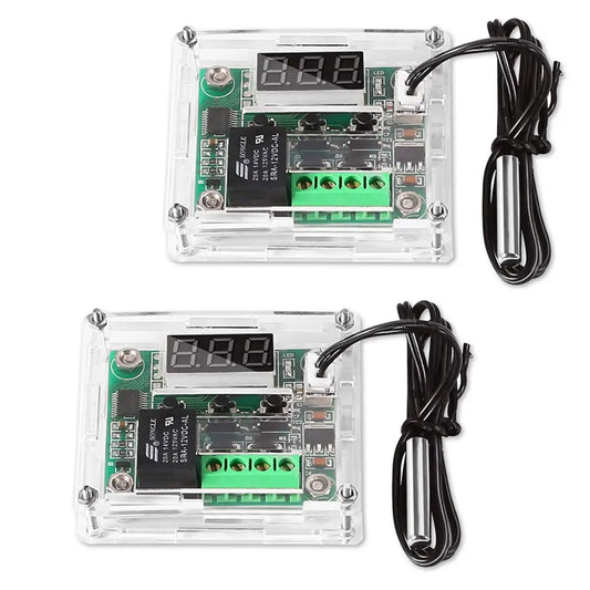 2/4PCS Temperature Controller Module with Case XH W1209 LED Display Digital Thermostat Module Waterproof NTC Probe -50~110℃