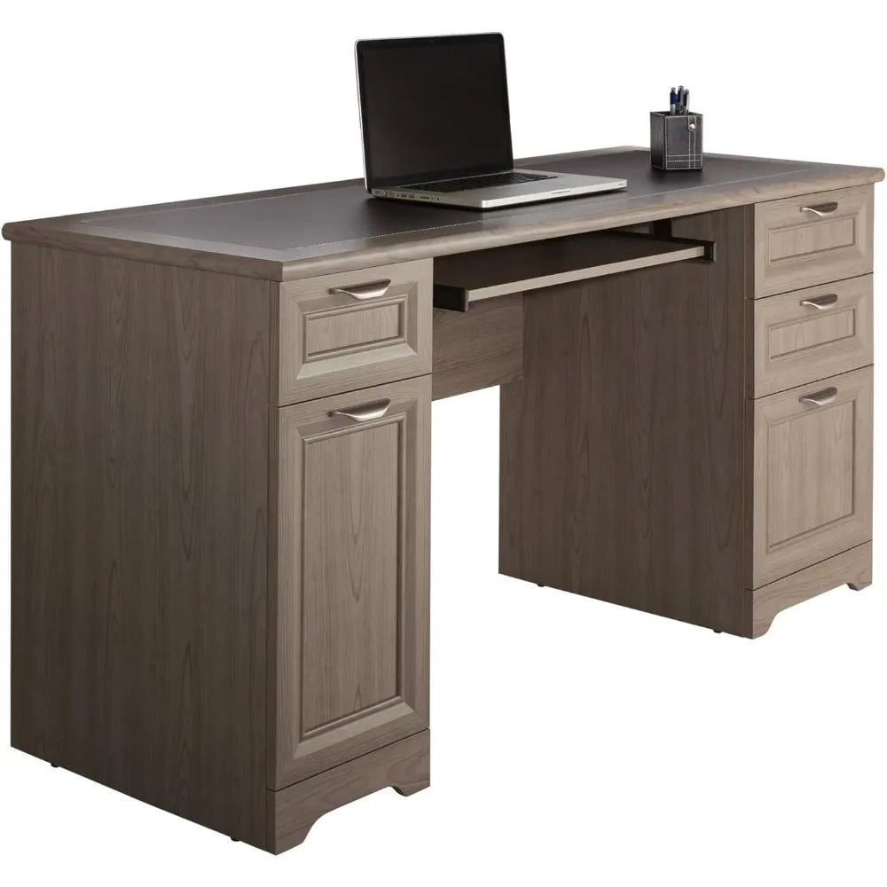 ® Magellan 59"W Manager's Computer Desk, Gray