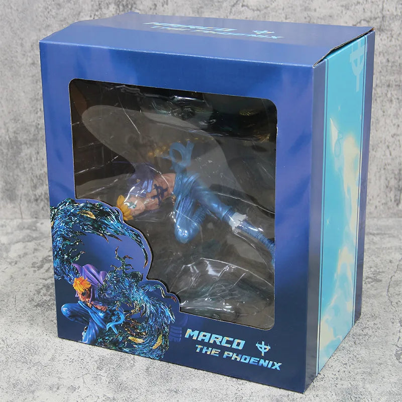 33CM 13in Anime One Piece Whitebeard Pirates Marco Flying Ver. PVC Action Figure