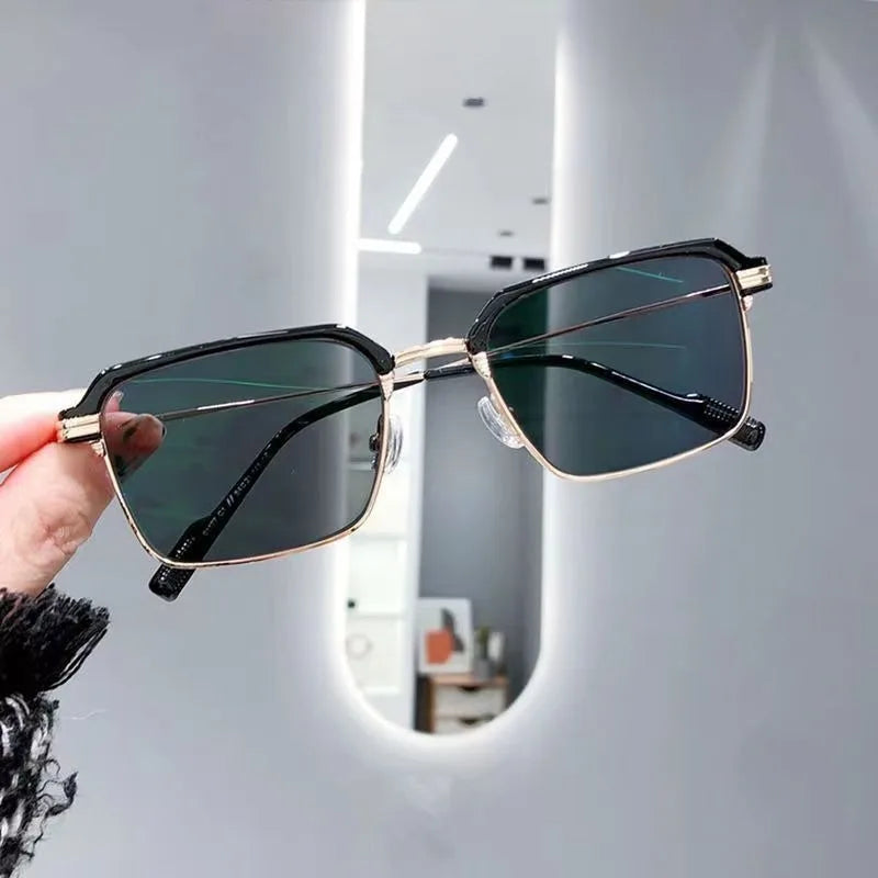 Photochromic Anti Radiation Glasses Eyeglass Eyeglasses for Woman Men Vintage Eyebrow Frame
