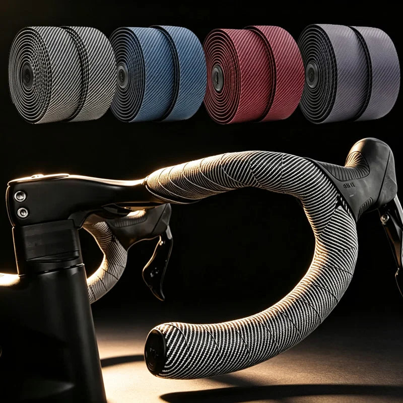 Anti-slip Bike Handlebar Tape Professional Gravel Road Bicycle Bar Tapes PU EVA Cycling Damping Anti-Vibration Handle Straps