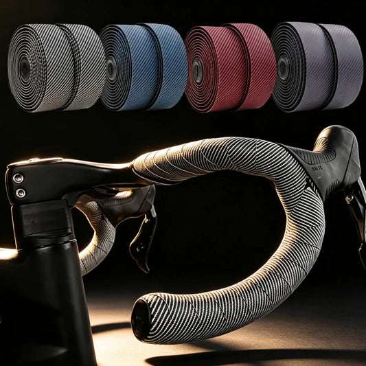 Anti-slip Bike Handlebar Tape Professional Gravel Road Bicycle Bar Tapes PU EVA Cycling Damping Anti-Vibration Handle Straps
