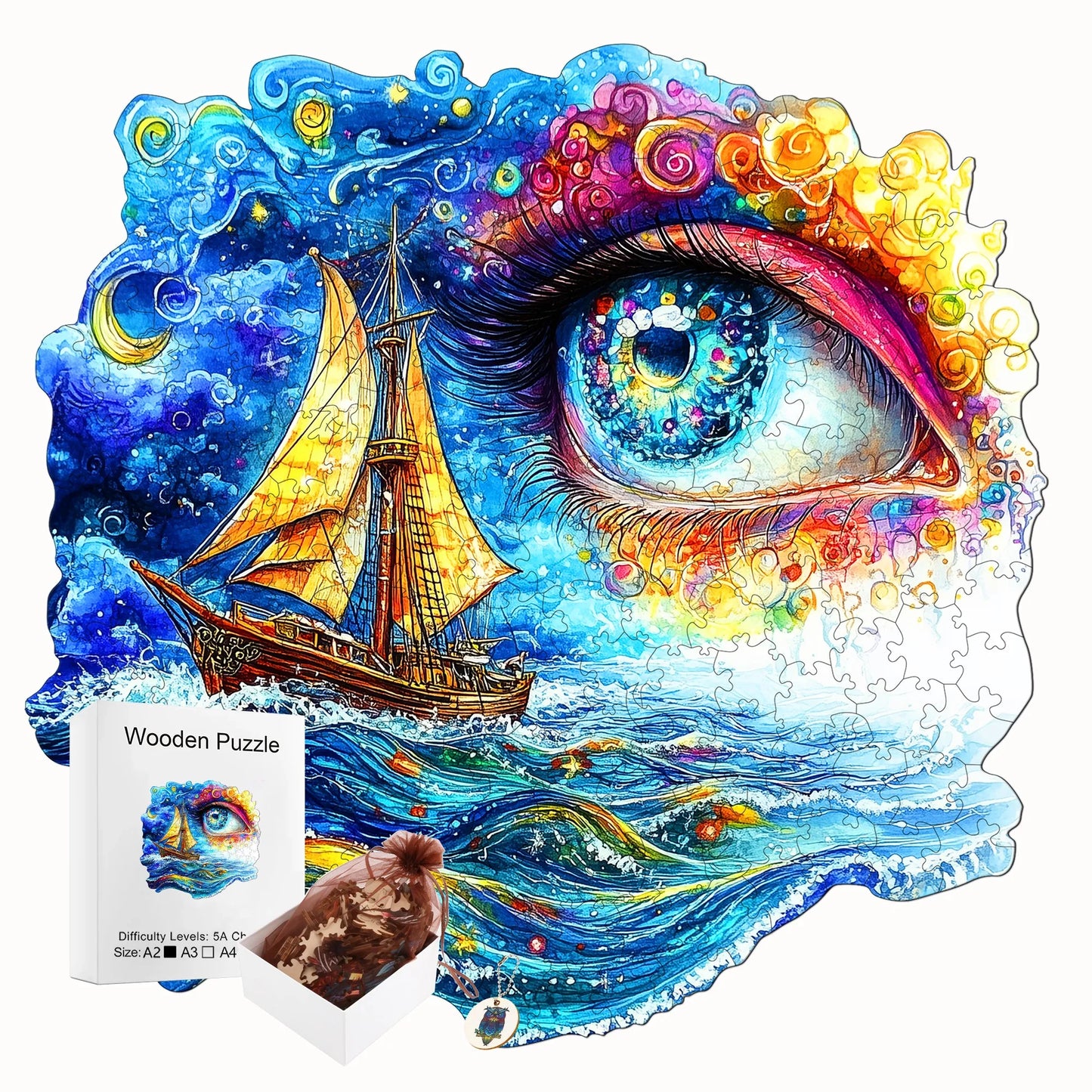 Animals And Nature Wooden Puzzle Creative Wooden Decor Christmas and Halloween Gift Toy for Teen and Kid