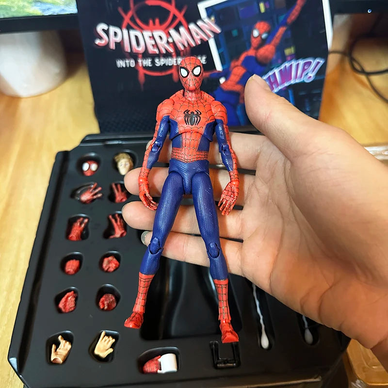 Miles Sentinel Peter Parker Sv Spider Verse Noir Action Figures PVC Collects 01