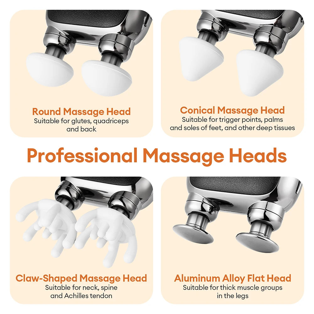 High Frequency Vibration Fascia Gun Portable Electric Massage Gun Mini Body Massage Gun Muscle Relaxation Fascia masajeador