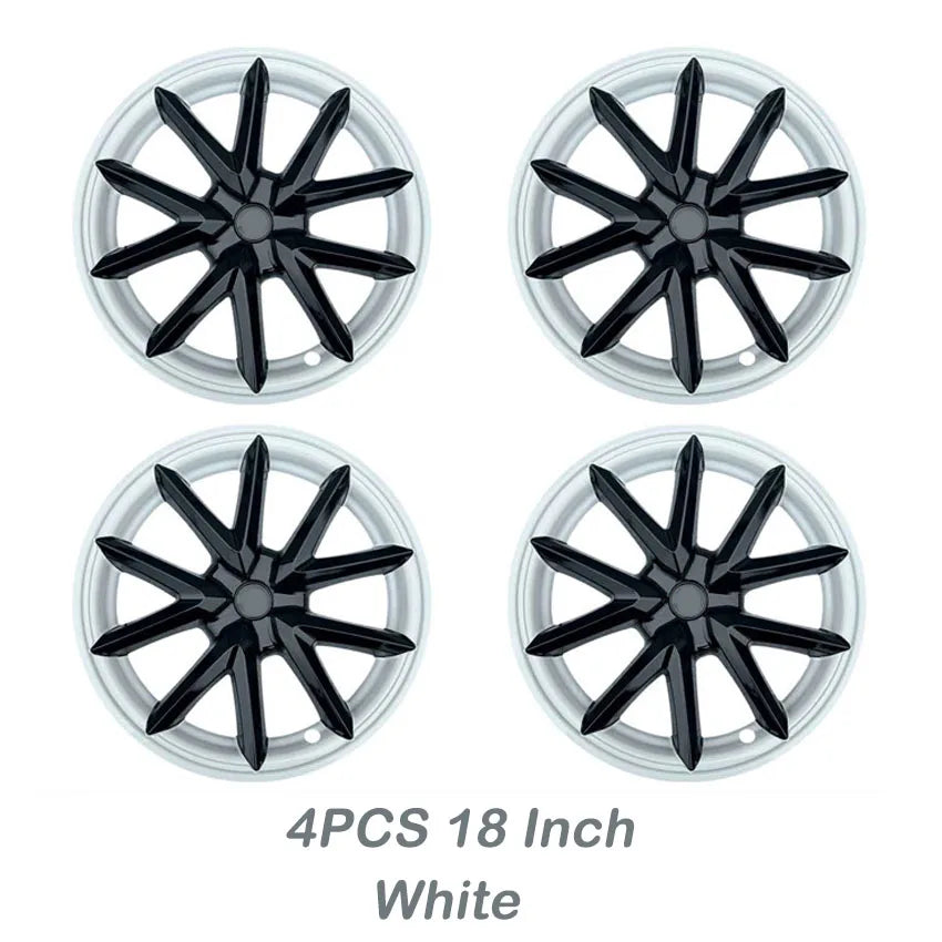 4PCS Hub Cap Car For Tesla Model 3 2017-2023 18 Inch Wheel Cap Replacement Automobile Wheel Hubcap Full Rim Cover Accessories