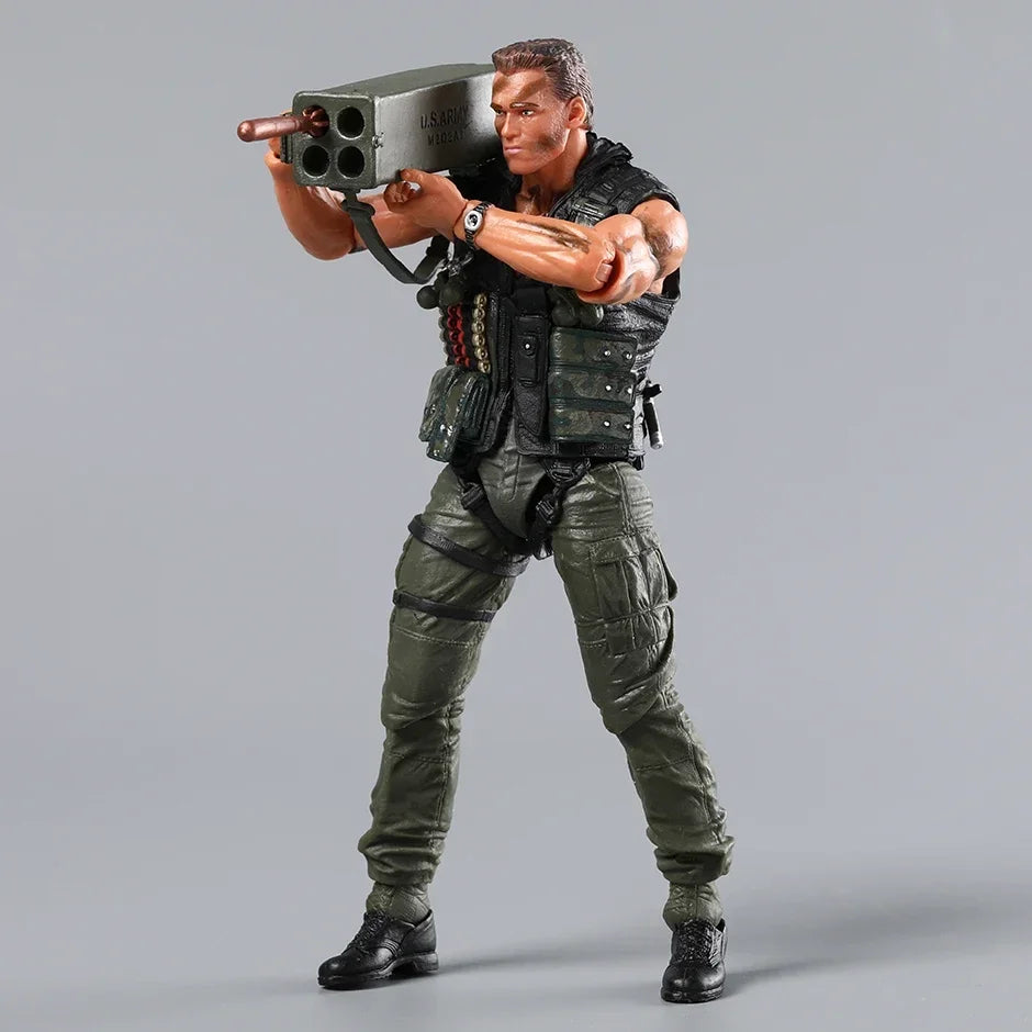 NECA Schwarzenegger Commando Action Figure Model Toys Creative Action Collection