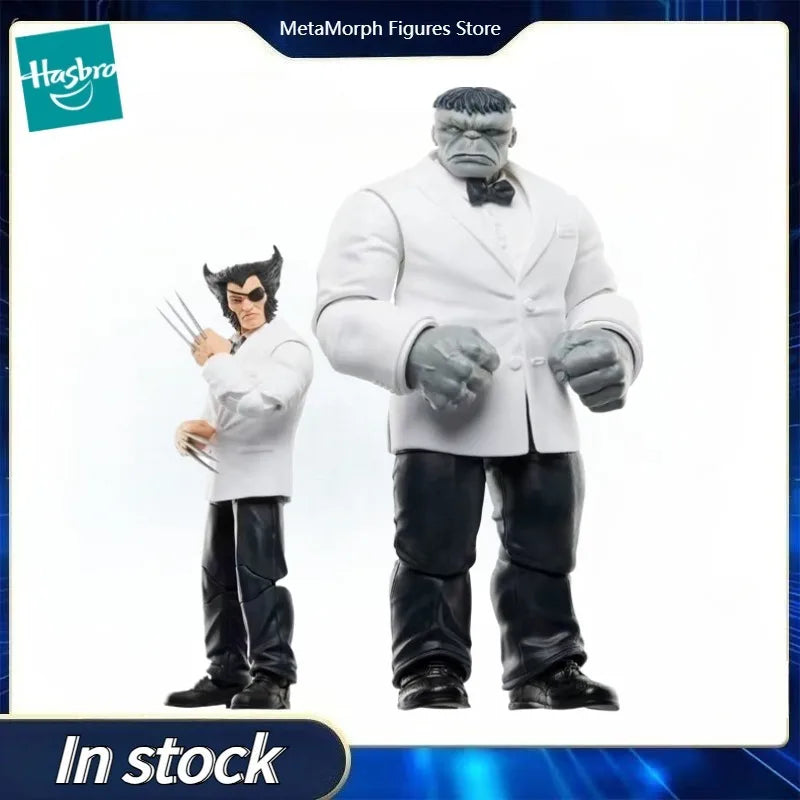 Original Hasbro Marvel Legends Series One-Eyed Casino Wolverine Grey Hulk Suit Action Figure Toys Model Collection