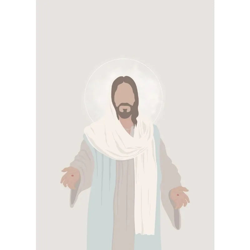 Jesus Lion Walk Christian Hand of God Canvas Paint Religious Posters Wall Art 16