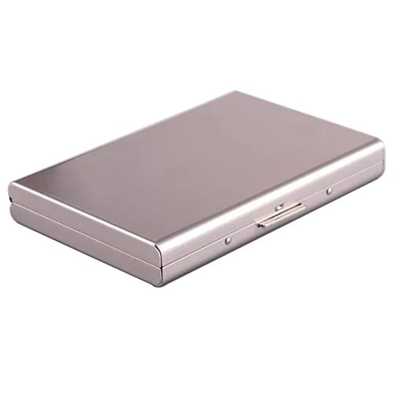 Color Slim AntiRFID Metal Wallet Men Minimalist Credit Card Holder Aluminum Case