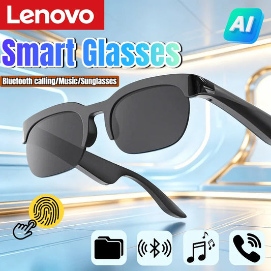 Lenovo 2026 New Smart Glasses Smart Sunglasses AI Translation Bluetooth Conversation Recording Listening To Music for Men Women