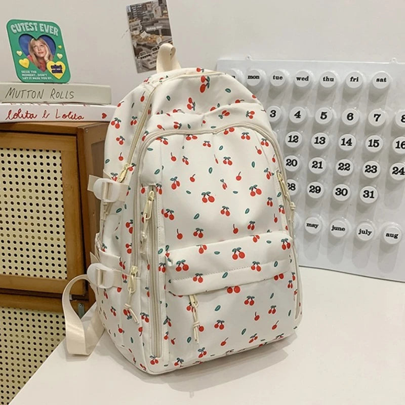 Cute Backpack Girls Fashion School Bag Large Capacity Student Schoolbag For Teenage Portable Travel Storage Bag for Kids Bookbag