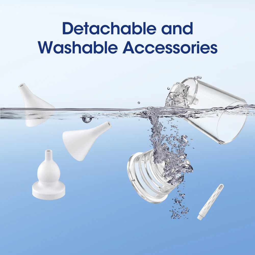 Electric Ear Cleaner Cordless Painless Vacuum Suction Ear Wax Pick Remover Nose & Ear Cleaning Tool for Kid Adult Ear Nose Care