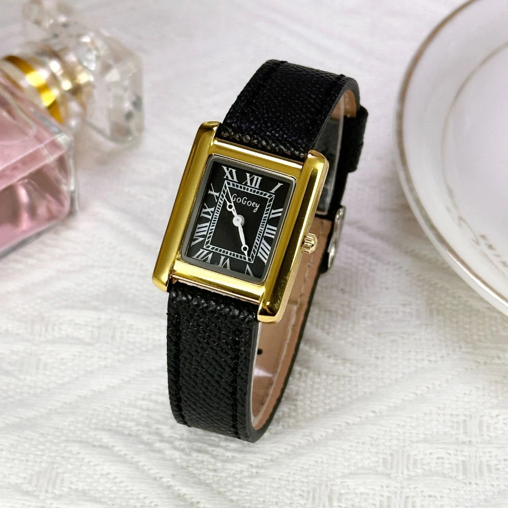 Fashion Rome Dial Watch Luxury Women Ladies Dress Watch Leather Strap Brand Quartz Wristwatches Dropshipping Clock Reloj Mujer