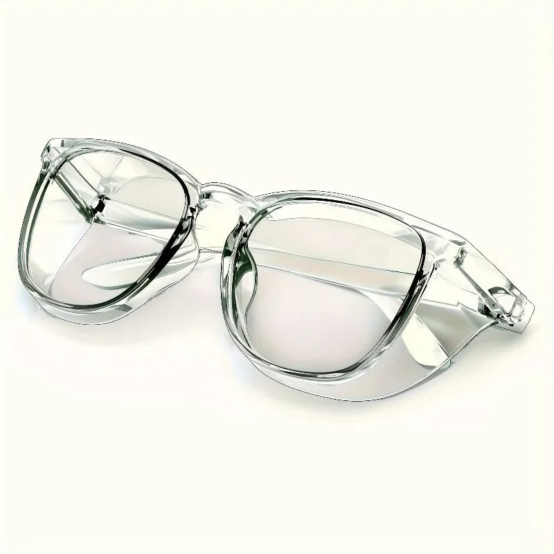 Men's and Women's Blue Light Blocking Glasses, 1 Pair of Fashionable Safety Glasses with Anti-Fog and Anti-Scratch Features
